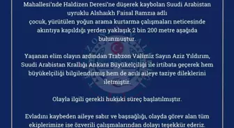 Uzungöl'de Kaybolan Suudi Çocuğun Cansız Bedeni Bulundu