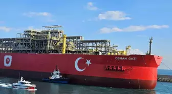 Türkiye'nin ilk yüzer gaz üretim platformu Osman Gazi Filyos Limanı'nda