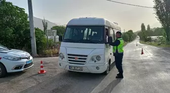 Uşak'ta Okul Çevreleri ve Servislere Yönelik Denetim Yapıldı