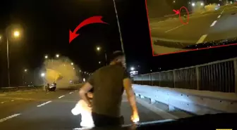 Takla atan araçtan 9 yaşındaki çocuk yola savruldu
