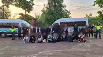 Aydın İzmir Otoyolu'nda 35 Düzensiz Göçmen Yakalandı, Kaçan Şüpheli Tutuklandı