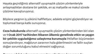 Adalet Bakanı Yılmaz Tunç, Uzlaşma Oranını Yüzde 83'e Çıkardı