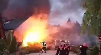 Çorum'da Çiçekçide Yangın Çıktı
