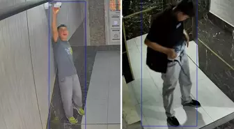 İş hanında mide bulandıran görüntü! Kamera açısını değiştirdi ama...