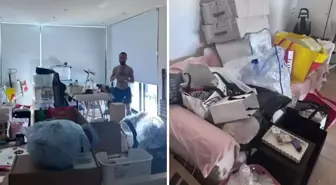 Tatilden dönen çift evlerinde yarı çıplak yabancı buldu