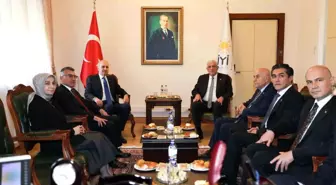 TBMM Başkanı Kurtulmuş, İYİ Parti Genel Başkanı Dervişoğlu'nu Ziyaret Etti