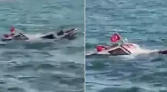 Ayvalık'ta balıkçı teknesi sulara gömüldü