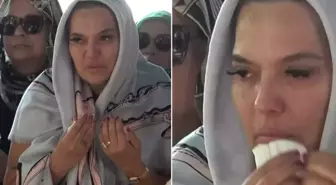 Demet Akalın kuzenini son yolculuğuna uğurladı
