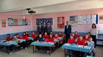 Kaymakam Emrah Aslan Düzağaç İstiklal İlkokulu ve Ortaokulu'nu Ziyaret Etti