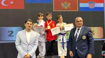 Ertuğrul Poyraz, Balkan Çocuklar Karate Şampiyonası'nda Gümüş Madalya Kazandı