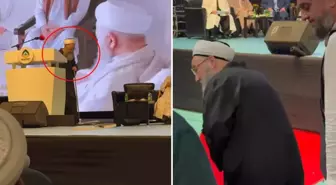 Programa damga vuran an! Cübbeli Ahmet, katılımcılar arasında onu görünce sahneden indi