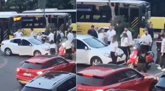 Kadınların park yeri kavgası! Tekme tokatlar hava uçuştu