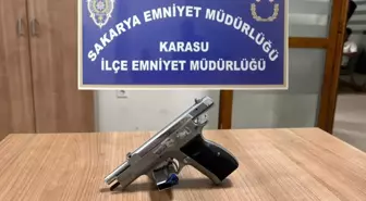 Karasu'da Ruhsatsız Silahla Yakalanan Şahıs Gözaltına Alındı