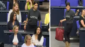 Almanya'da 'Filistin' tişörtü giyen Türk milletvekili Meclis'ten çıkarıldı