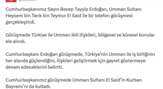 Cumhurbaşkanı Erdoğan, Umman Sultanı ile Görüştü
