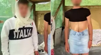 Yakaladıkları hırsızlara etek giydirip video çektiler