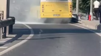 Eyüpsultan'da Halk Otobüsünde Yangın Çıktı