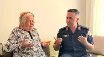 Polatlı Jandarma Karakol Komutanı İleri'den şehit ailesine ziyaret