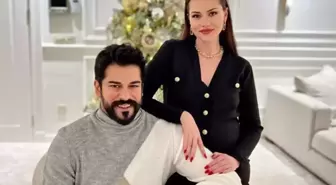 Burak Özçivit'ten eşi Fahriye Evcen'e aşk dolu kutlama