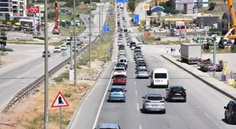 Kırıkkale'de Kurban Bayramı Arifesi Trafik Yoğunluğu