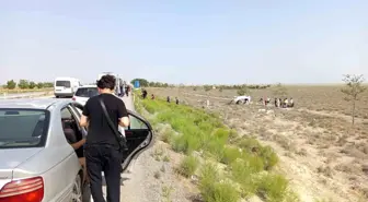 Konya'da Otomobil Şarampole Devrildi: 4 Yaralı