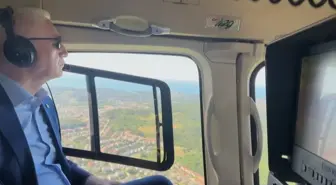 İstanbul Valisi Davut Gül, Kurban Bayramı Trafiğini Havadan Denetledi