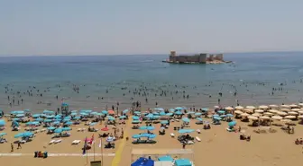 Mersin Plajlarında Kurban Bayramı Yoğunluğu