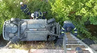 Tokat'ta Trafik Kazası: Araç Dereye Düştü