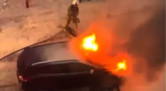 Avcılar'da Cipin Motorundan Yangın Çıktı