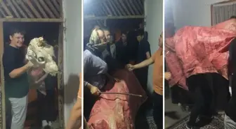 100 yıllık bayram geleneği: Deve kostümü ile kapı kapı dolaşıp para topluyorlar