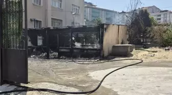 Esenyurt erkek yurdunda yangın