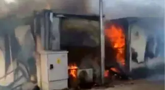 Kahramanmaraş'ta Konteyner Yangını Kontrol Altına Alındı