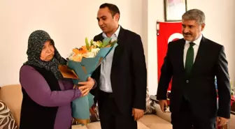 Kaymakam Çağlar Partal'dan şehit ailesine bayram ziyareti