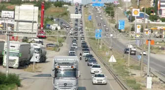 Kurban Bayramı'nda Kırıkkale'de Trafik Yoğunluğu