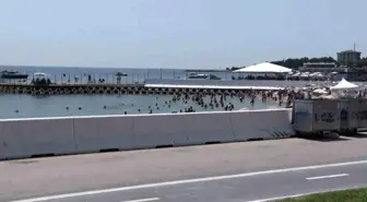 Kurban Bayramı'nda Caddebostan Plajı'na Akın