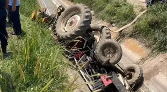 Traktör Sulama Kanalına Devrildi: Bir Kişi Hayatını Kaybetti