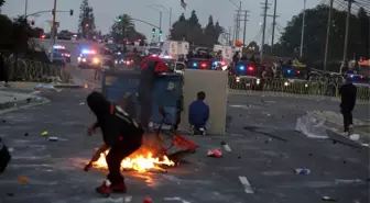 Kaliforniya'da Göçmen Protestolarında Çatışma