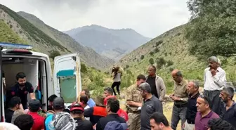 Hakkari'de Pancar Toplarken Dağdan Düşen Şahıs Kurtarıldı