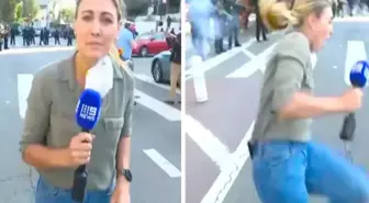 Protestoların devam ettiği Los Angeles'ta polisten gazeteciye plastik mermi
