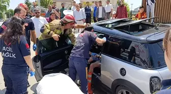 İnegöl'de Epilepsi Nöbeti Geçiren Sürücü Kaza Yaptı