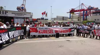 Mersin'de İsrail'e Protesto: Madleen Gemisi İçin Destek Gösterisi