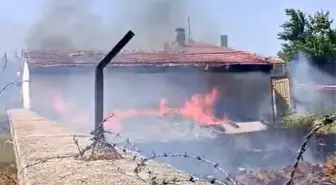Konya'da Samanlıkta Yangın