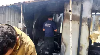 Adıyaman'da Konteyner Kentte Yangın Paniği