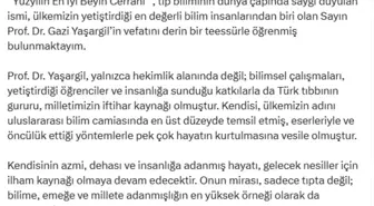 Devlet Bahçeli'den Prof. Dr. Gazi Yaşargil için Taziye Mesajı