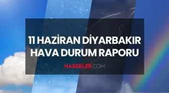 DİYARBAKIR HAVA DURUMU: 11 Haziran Çarşamba Diyarbakır'da hava durumu nasıl olacak? Diyarbakır 5 günlük hava durumu tahmini