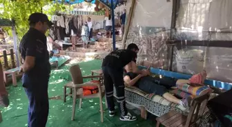 Antalya'da Düşen Fransız Turist Hastaneye Kaldırıldı