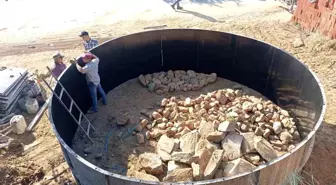 Karacaali Mahallesi'ne Yangın ve Düğün Salonu İçin Su Deposu Yapılıyor