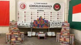 Edirne'de Kaçakçılık Operasyonu: Binlerce Cep Telefonu ve Elektronik Sigara Ele Geçirildi