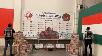 Edirne'de Kaçak Cep Telefonu ve Elektronik Sigara Operasyonu