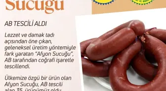 Afyon Sucuğu AB'den Coğrafi İşaret Tescili Aldı
